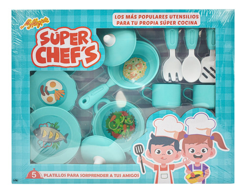 Super Chef 5 Platillos Juego De Cocina Mi Alegria