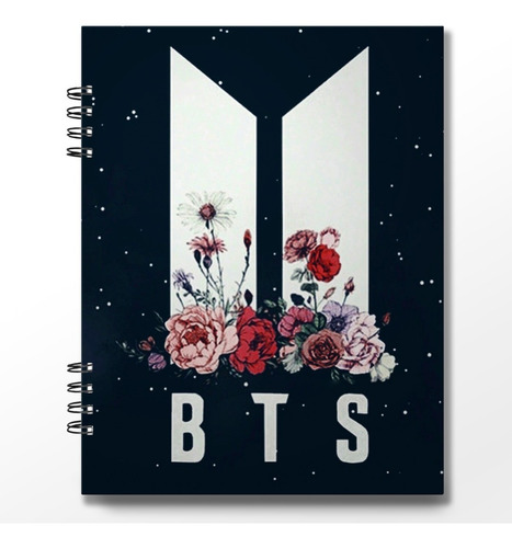 Imagen 2 de 7 de Cuaderno Carta Bts X 100 Hojas Tapa Dura