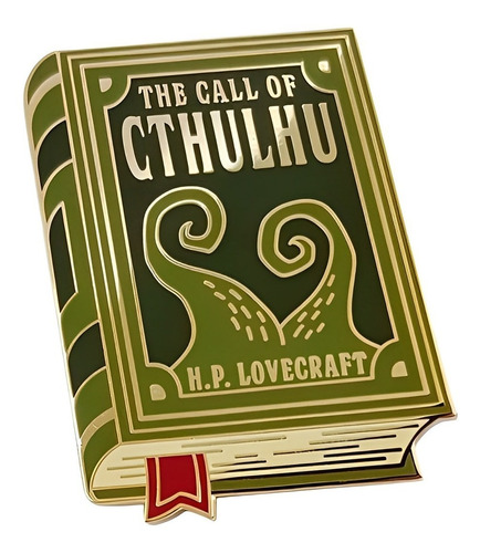 Pin Para Solapa Llamada De Cthulhu Libro Esmalte Pin De Sola