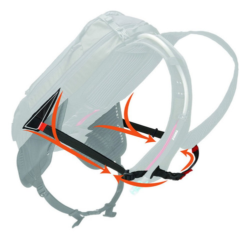 Mochila De Hidratación Thule Rail 12l Beige