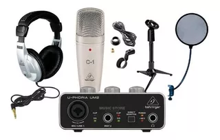 Kit Grabación Behringer Um2 + C-1 + Hpm1000 + Envío Express