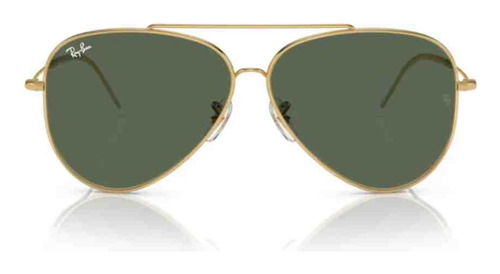 Ray-ban Aviator Reverse Dourado - Lente Verde