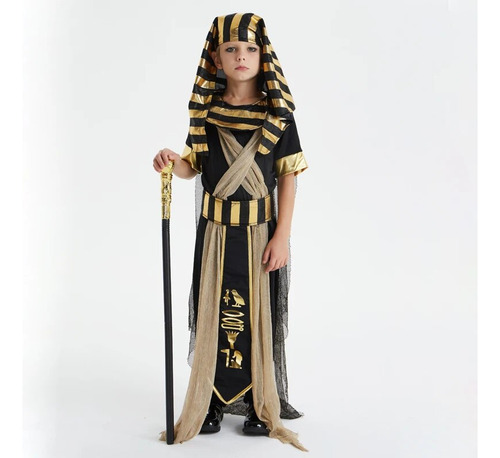 Disfraz De Faraón Egipcio Del Antiguo Egipto Para Niño Y Niñ