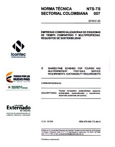 Norma Técnica Sectorial Colombiana Ntsts 007