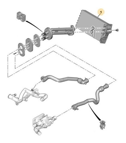 Radiador Climatizador Peugeot 207 1.6 Thp