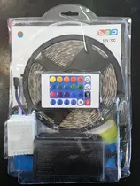 Comprar Tira Led 5 Mts 5050 Luces Rgb Kit Completo Control Y Fuente Rgb