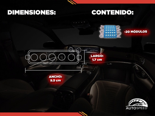 Paquete 20 Módulos De 5 Led 5050 Tipo Encapsulado