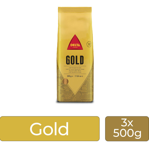 Café Em Grãos Delta Cafés Gold Int 12 Kit 3 Pacotes De 500g