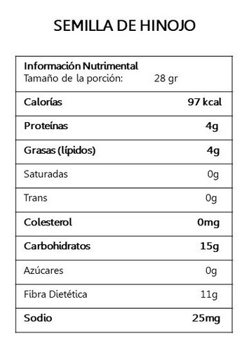 Hinojo Semilla 25 Kilos Bulto Mayoreo