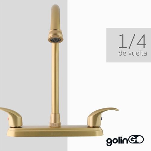 Llave Mezcladora Para Fregadero 8 Pulgadas Solvex Grifo Negro