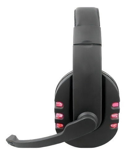 Fone De Ouvido Gamer Konigsigg C/ Led P/ Jogar No Xbox One S Cor Preto Cor Da Luz Azul-turquesa