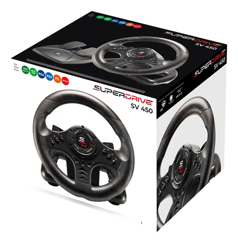 Volante para videojuegos Superdrive SV450 color negro