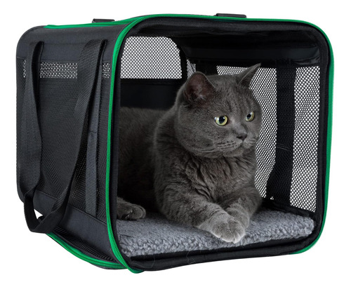 Easy Load Pet Carrier Bag For Medium Or Large Cats With Dura