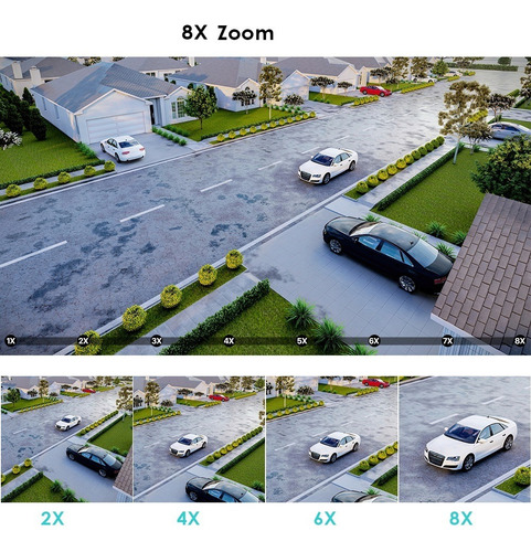 Camera Wifi Com Rastreamento Fhd Icsee 8xzoom Externa Onvif