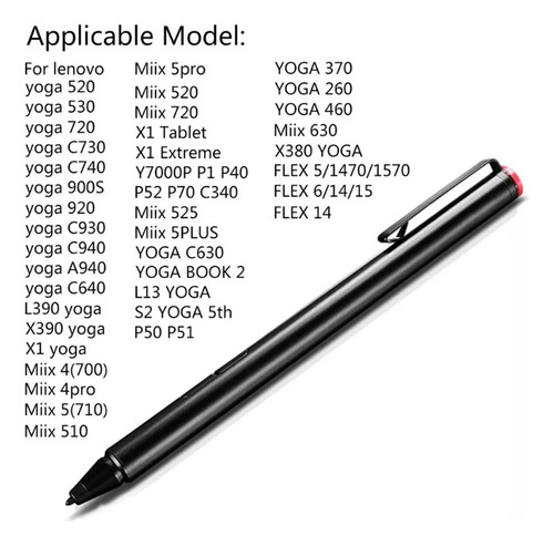 Lápiz Óptico Táctil 2048 For Lenovo Thinkpad Yoga 520/530/7