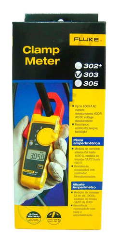Imagem 5 de 6 de Alicate Amperimetro De 600a 600v Catiii - 303 Fluke