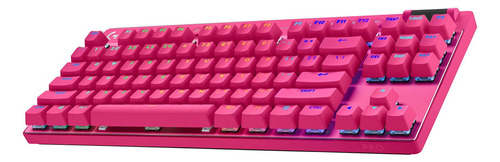 Teclado Mecánico Logitech G Pro X Tkl Lightspeed Magenta Idioma Inglés US