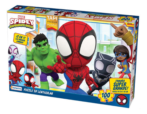 Puzzle 3d Lenticular Marvel Spidey Spiderman Disney 
