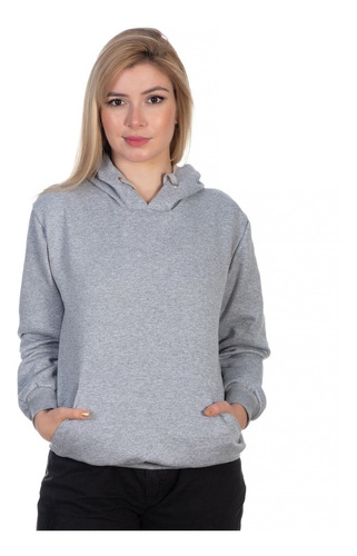 Moletom Cinza Feminino Blusa Para O Inverno Super Promoção