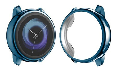Capa C/ Proteção Tela P/ Samsung Galaxy Watch Active 1 Azul