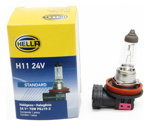 Lâmpada Hella Standard H11 24v 70w 3200k