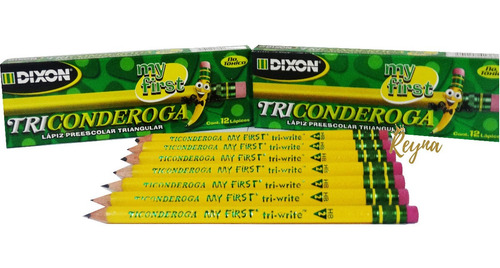 12 Piezas Lápiz Triangular Dixon