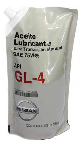 Aceite Transmision Estandar 75w85 4l Altima 2000