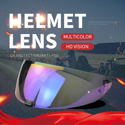 Casco Con Lente De Espejo Retrovisor Para Protector De Casco