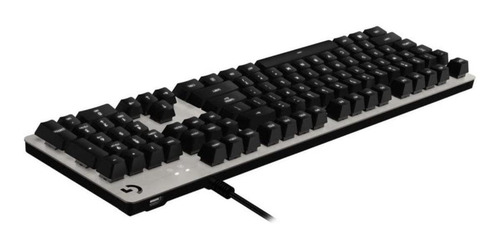 Imagen 3 de 3 de Teclado gamer Logitech Serie G G413 QWERTY Romer-G inglés US color plata con luz blanca