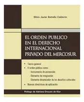 Comprar El Orden Publico En El Derecho Internacional Privado Del Mer