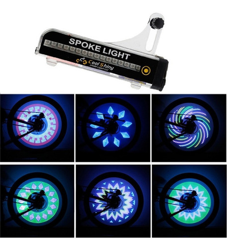 Imagen 1 de 4 de Luces Led Multifiguras Ruedas Motos Y Bicicletas!!