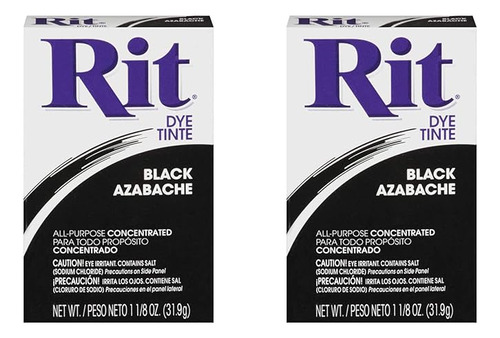 Rit Tinte En Polvo Multiusos Negro Paquete De 2