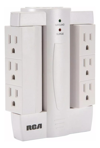 Supresor De Picos De 6 Multicontactos 1200 Joules Rca