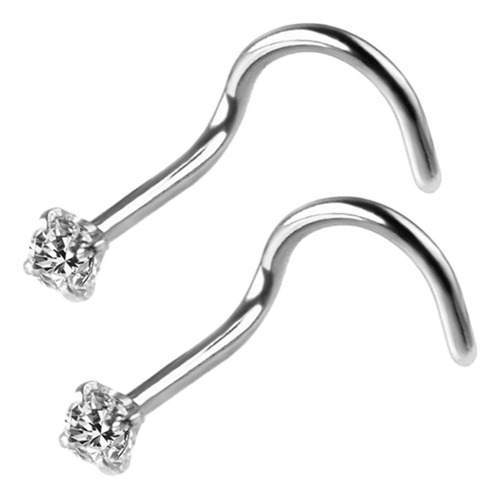 Pbf 6 Anillos Nasales En Forma De Sacacorchos, Pequeños