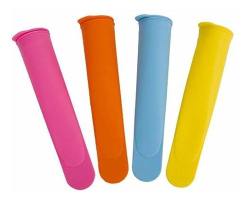 Evriholder Icicle Pops, Reusable Silicone Ice Pop Makers, Cr