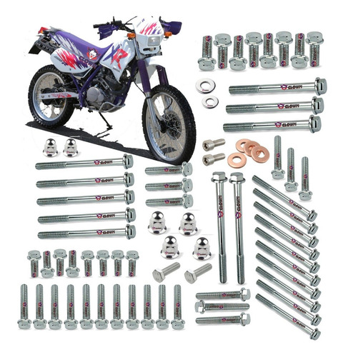 Clown Kit Parafusos Cromado Chave8 Motor Xr 200 94-03 A7c