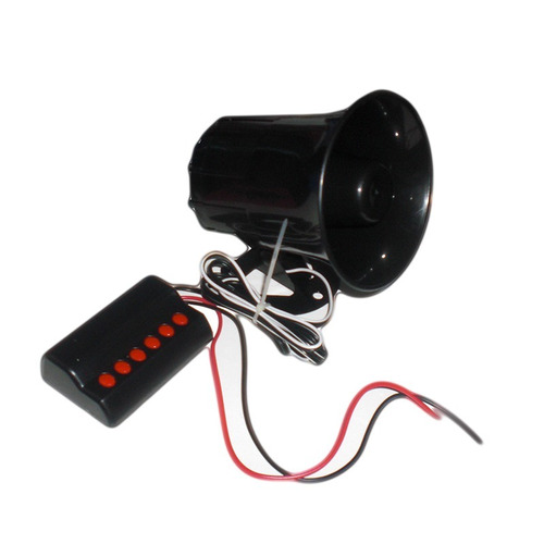 Sirena Automotriz 12v 30w 6 Tonos Con Selector De Sonidos