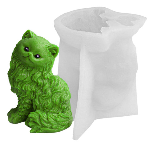 Lindo Gato Molde De Silicona Molde De Gato Persa De Resina P