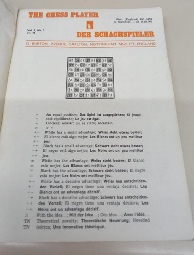 The Chess Player - Vol. 1 Nº 1 - Revista De Ajedrez