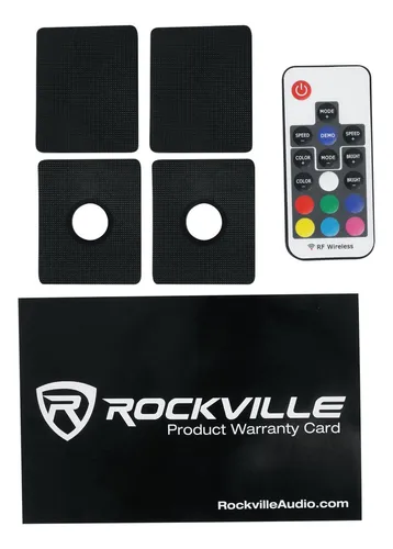 Rockville 2 Wb65kls - Altavoces De Torre Led De Metal Para Wakeboard Marino De 6.5 Pulgadas, 300 W, Color Negro