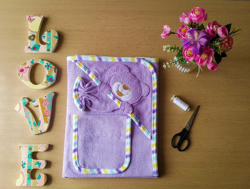 Toalla Para Bebe 100% Algodón + Accesorios