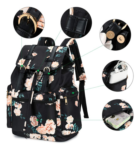 Mochila Escolar Para Niña Mujer 15.6  Compartimiento Laptop