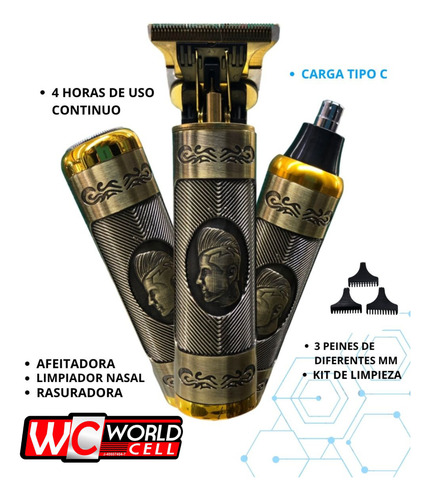 Maquina De Afeitar 3 En 1 Para Caballeros Excelente Calidad
