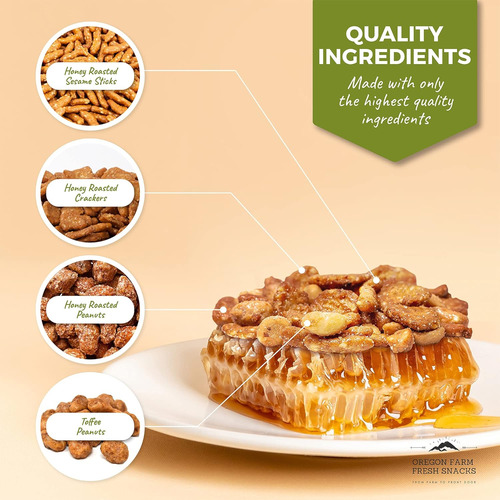 Oregon Farm Fresh Snacks Mezcla De Nueces Y Galletas Tostada