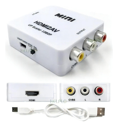 Adaptador Conversor Hdmi 2 Av Le-4113