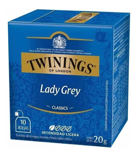 Caja X10 Saquitos Twinings Lady Grey