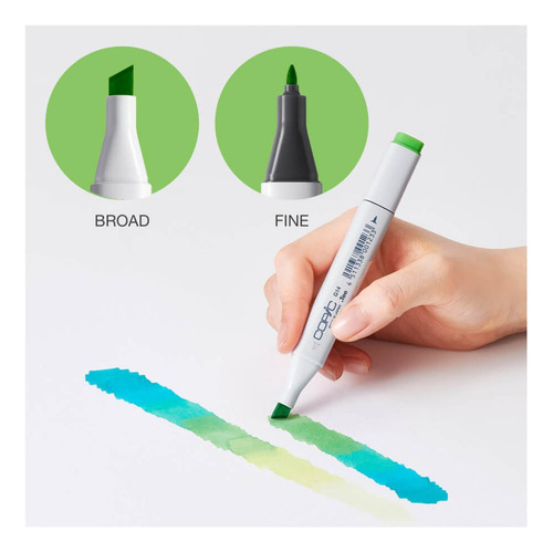 Marcador Caneta Copic Classic 72 núcleos Set C Ponta Dupla Cor Classic Set C