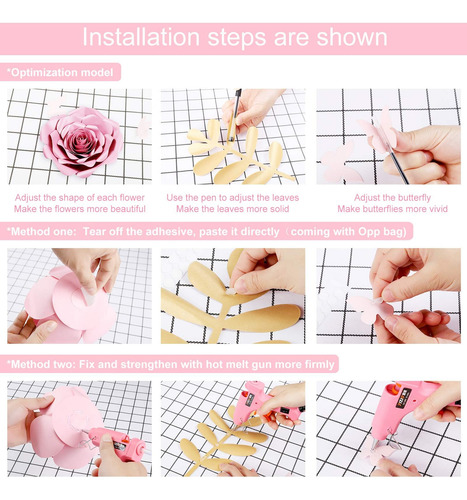Decoraciones De Flores De Papel Para Pared, Decoración De Pa