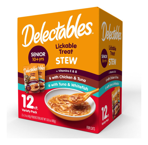 Hartz Delectables Stew - Golosinas Hmedas Para Gatos Mayores