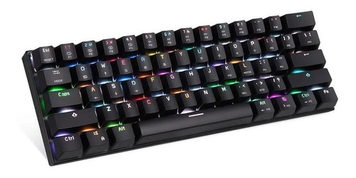 Imagem 3 de 4 de Teclado Gamer Mecânico Motospeed Ck62 Black Switch Red